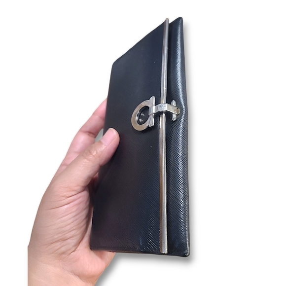 Salvatore Ferragamo Authentic Leather Long Wallet - Picture 3 of 16